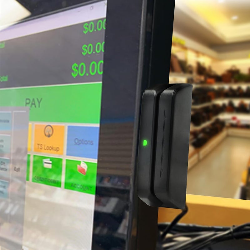 MiniDX قارئ بطاقات الائتمان MSR123 مع شريط مغناطيسي 3 مسارات لنظام نقاط البيع Quickbooks Online - Image 3